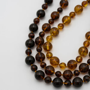 Natural Round Bead Amber Necklace