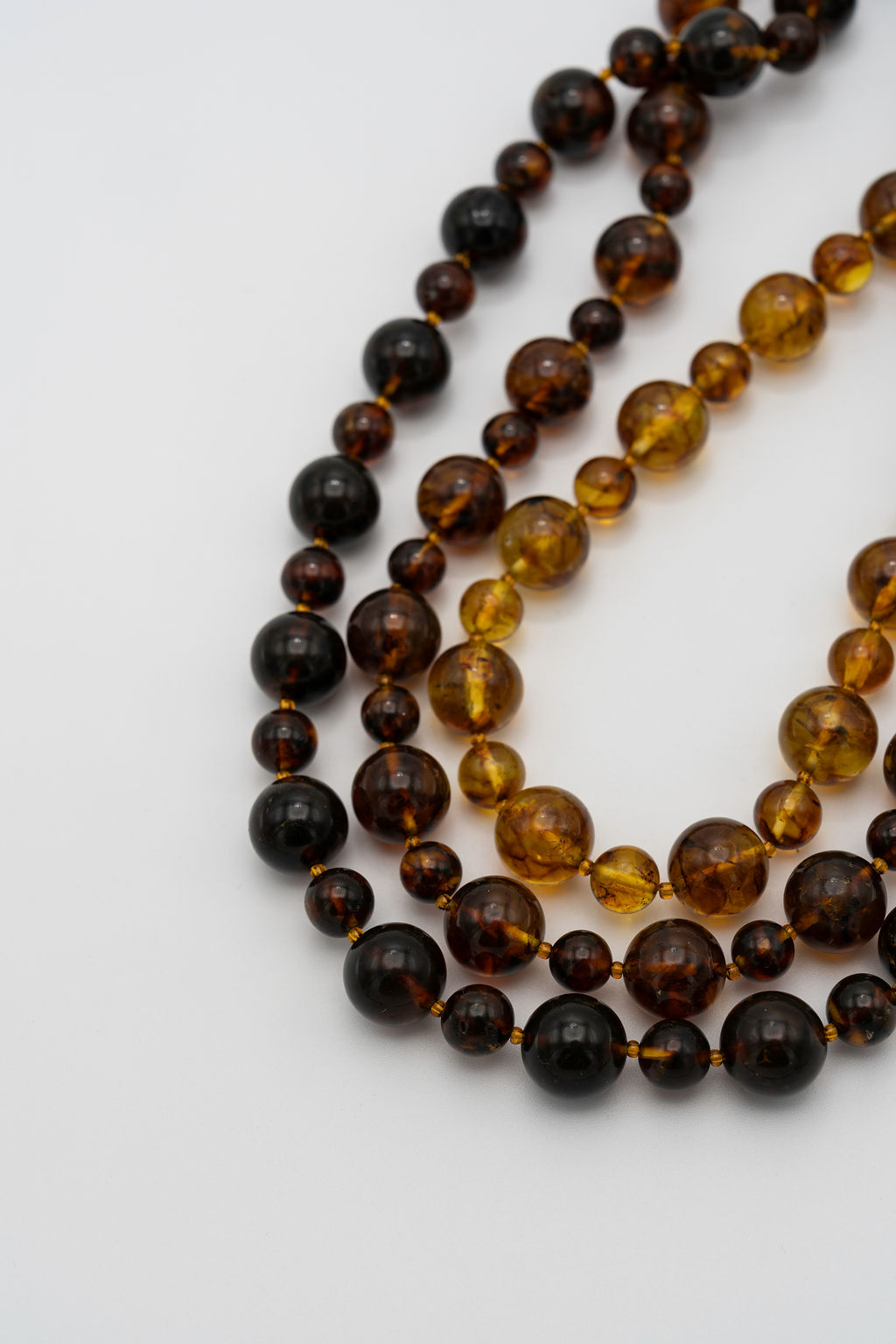 Natural Round Bead Amber Necklace