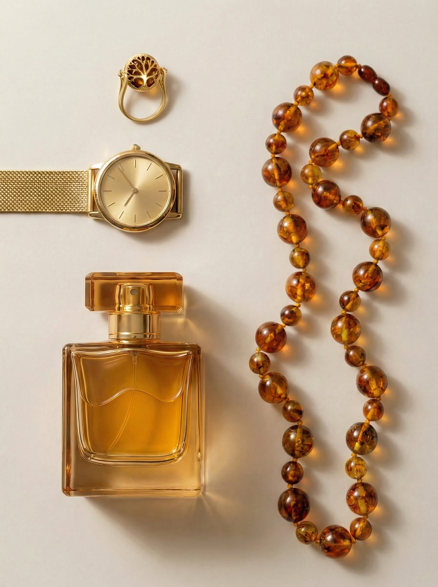 Natural Round Bead Amber Necklace - Image 5